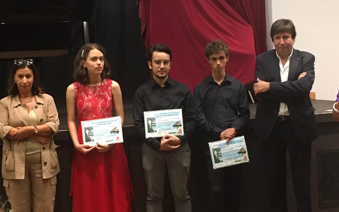 Palmarès du 14ème concours International de Piano de Collioure